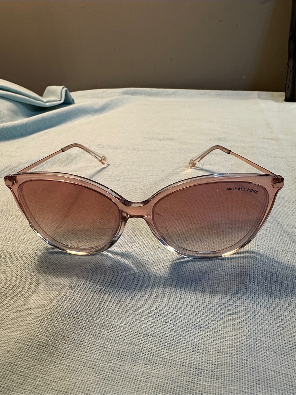 Michael Kors Women’s Pink Cat-Eye Sunglasses with Gradient Lenses